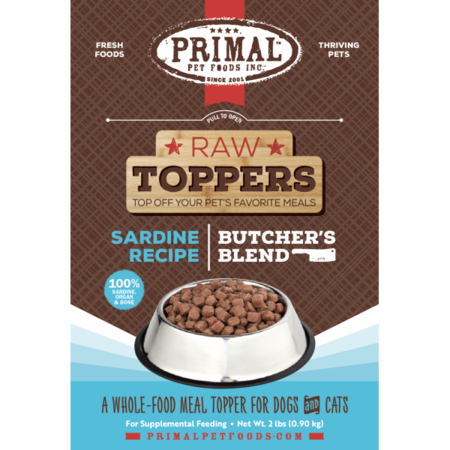 Primal Butcher's Blend Topper Sardine 2lb