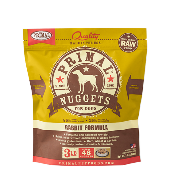 Primal Nuggets Raw Dog Food, 3 lb