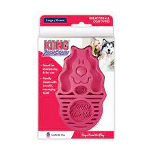 Kong Zoom Groom Raspberry, Small