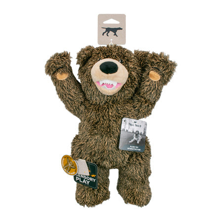 Tall Tails Dog Toy Rope Body Grizzly Bear
