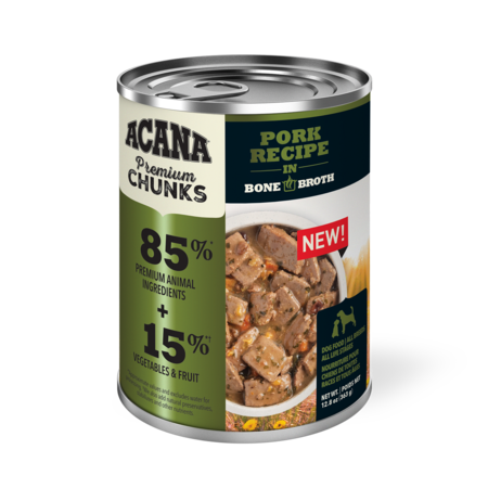 Acana® Premium Chunks Pork Recipe in Bone Broth, 12.8oz