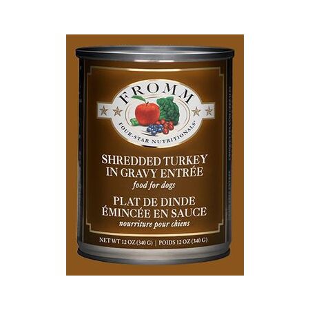 Fromm 4 Star Can Shredded Turkey in Gravy, 12oz