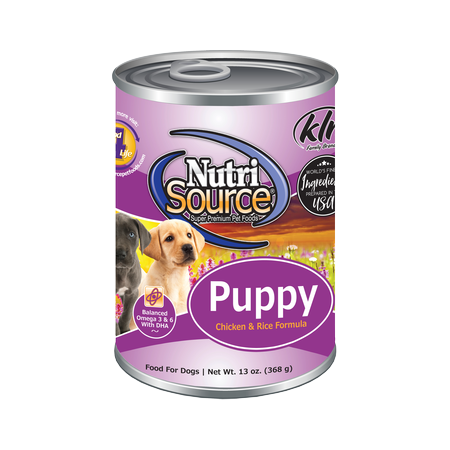 NutriSource Dog Can Chicken & Rice Puppy 13oz