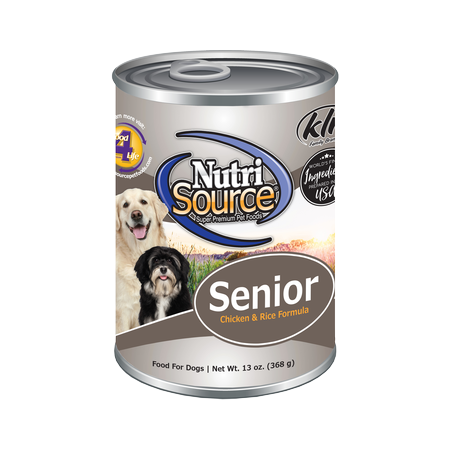 NutriSource Dog Can Chicken & Rice Senior 13 oz