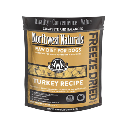 Northwest Naturals Freeze Dried Nuggets Turkey, 12oz