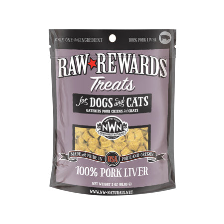 Northwest Naturals FD Treat Raw Rewards Pork Liver 3 oz