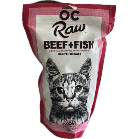 OC Cat Frozen Beef & Produce Meaty Rox 2lb