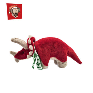 Fluff & Tuff Holiday Clara Triceratops