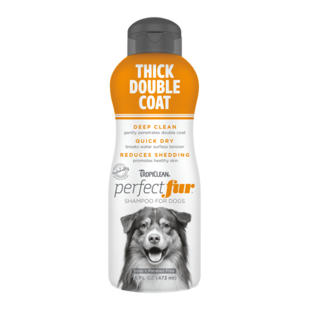 Tropiclean Perfect Fur Shampoo Thick Double Coat 16 oz