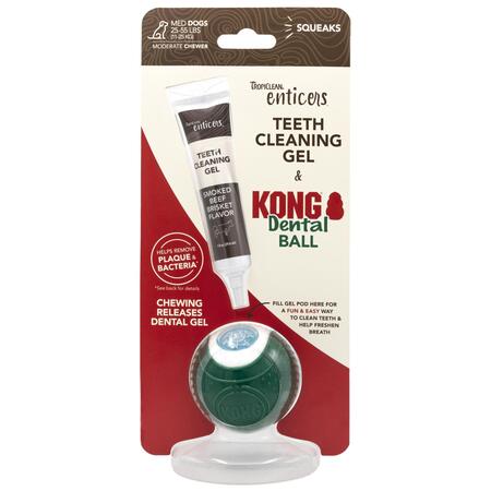 Tropiclean Enticers Dental Ball Kit, Medium/Large