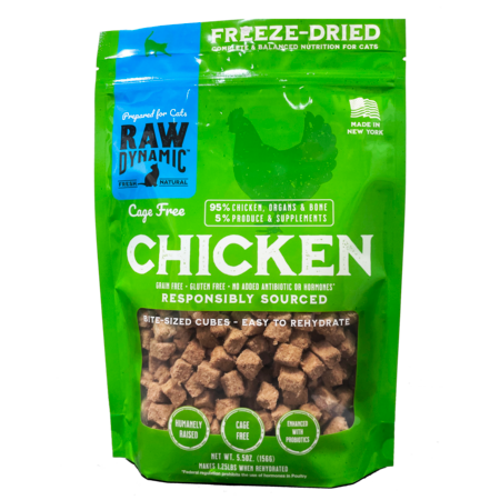 Raw Dynamic FD Cat Food Chicken 5.5 oz