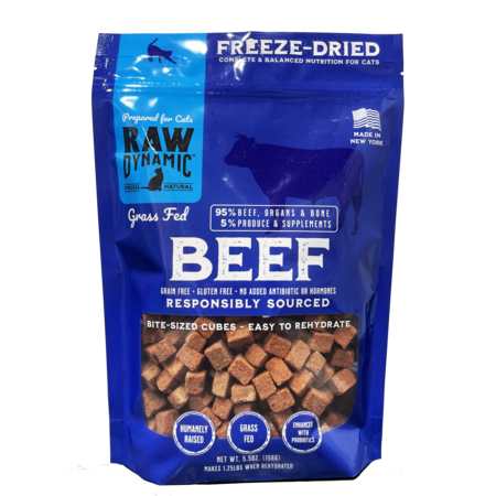 Raw Dynamic FD Cat Food Beef 5.5 oz