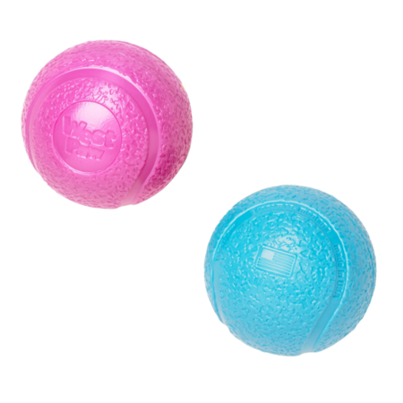 West Paw Dog Toy Boundr Blue & Pink Small 3"