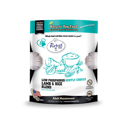 My Perfect Pet Dog Frozen Gently Cooked Low Phosphorus Lamb 3.5lb