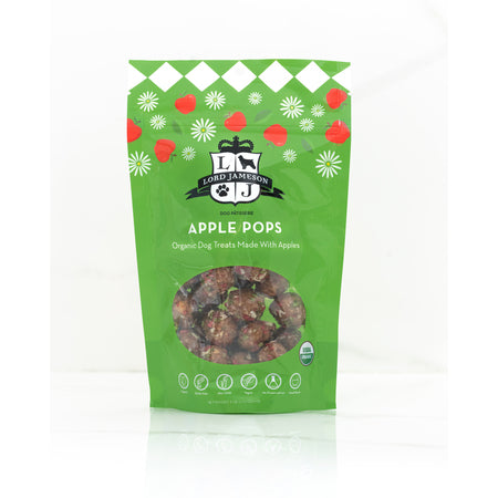 Lord Jameson Dog Treat Organic Apples Pops Apple Cranberry, 6oz