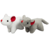 HuggleHounds Cat Toy Holiday Squooshie Hugglekat Mice 2pc