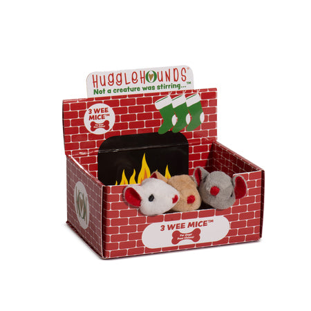 HuggleHounds Holiday Gift Boxed 3 Wee Mice, Not A Creature Was Stirring