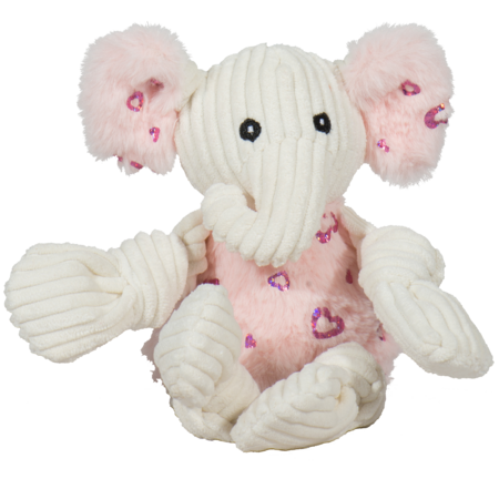 Hugglehounds Dog Toy Valentine Elephant Knottie Large