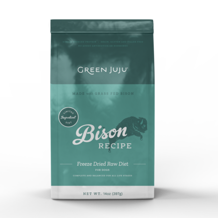 Green Juju FD Raw Diet Bison, 14oz