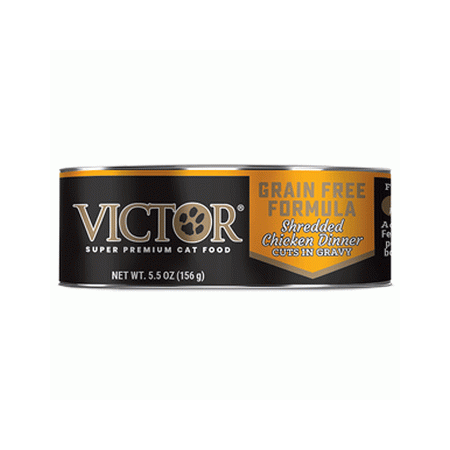 Victor Cat Can Shredded Chicken & Gravy 5.5 oz