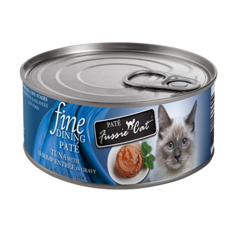 Fussie Cat Can Fine Dining Pate Tuna & Shrimp 2.82 oz
