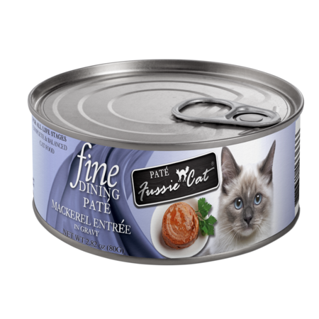 Fussie Cat Can Fine Dining Pate Mackerel 2.82 oz