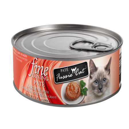 Fussie Cat Can Fine Dining Pate Sardine & Chicken 2.82 oz