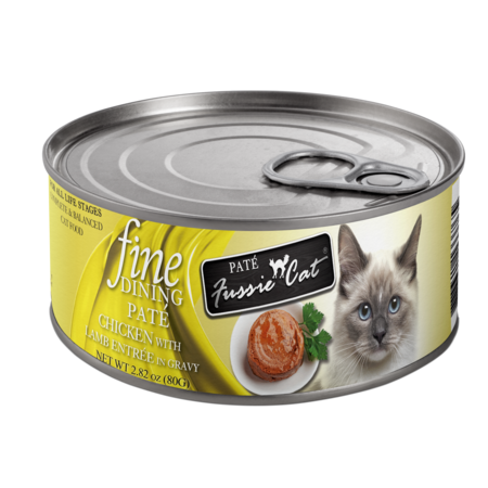 Fussie Cat Can Fine Dining Pate Chicken & Lamb 2.82 oz