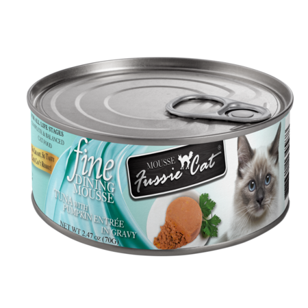 FussieCat Can Fine Dining Mousse Tuna Pumpkin 2.47oz
