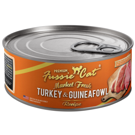 Fussie Cat Can Market Fresh Turkey Guinea Fowl 5.5 oz