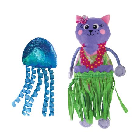 Kong Tropics Hula Cat/Jellyfish, Catnip Toy