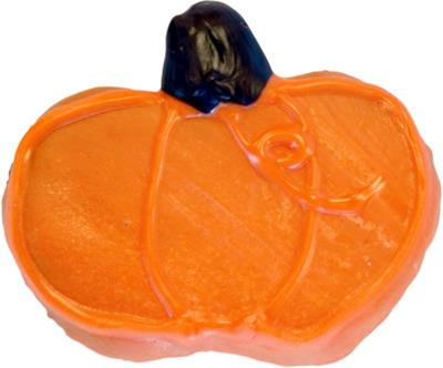 Preppy Puppy Iced Cookie Halloween - Pumpkin