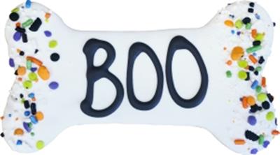 Preppy Puppy Iced Cookie Halloween - Boo Bones