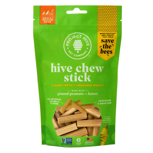 The Project Hive Chew Stick Peanut & Honey, Small