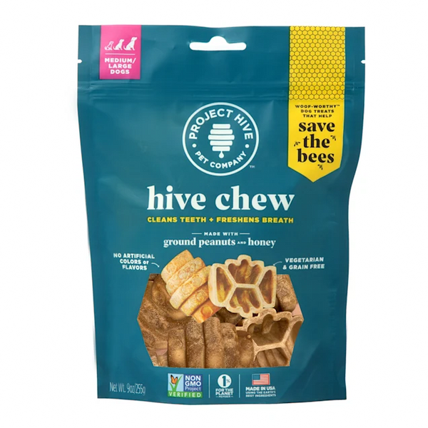 The Project Hive Comb Chew Peanut & Honey, Large