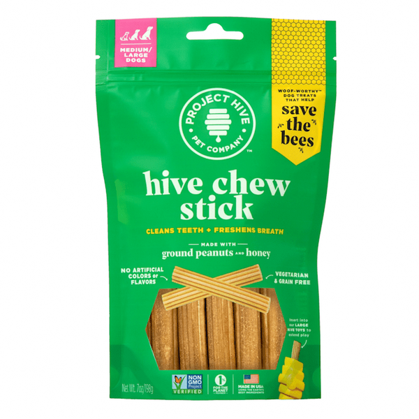 The Project Hive Chew Stick Peanut & Honey, Large