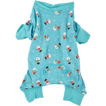 Fashion Pet for the Holidays Pajamas - Snowmen, Blue
