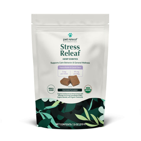 Pet Releaf Stress Releaf Hemp Edibites, Small Dogs, 7.5 oz.