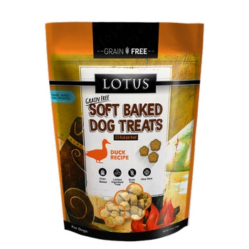 Lotus Grain Free Soft Baked Duck Treats, 10 oz
