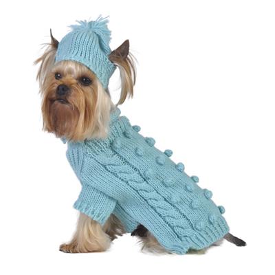 Rolled Neck Bobble Sweater with Hat