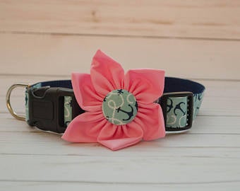 OCY Originals Anchor's Away Flower Collar