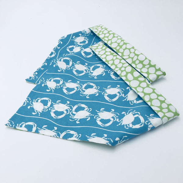 Chloe and Max Blue Crab Bandana; without Bow