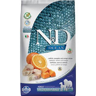 Farmina ND Pumpkin Grain Free Codfish & Orange Medium/Maxi, 26.4 lb