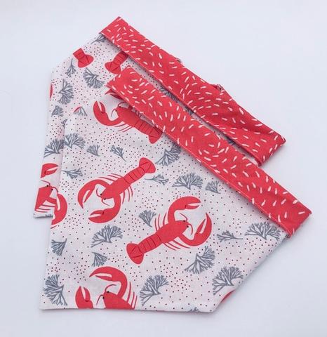 Chloe and Max Lobsters Bandana; w/out bow