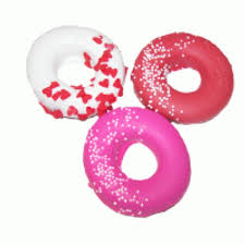 Preppy Puppy Iced Cookie Valentine's - Mini Donuts