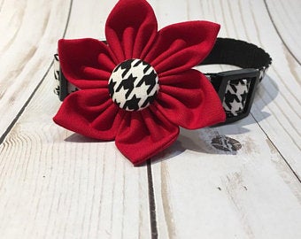 OCY Originals The Houndstooth Flower Collar