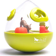 Play Wobble Ball Interactive Treat Toy 2.0-Green