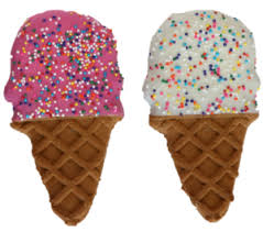Preppy Puppy Iced Cookie - Ice Cream Cones