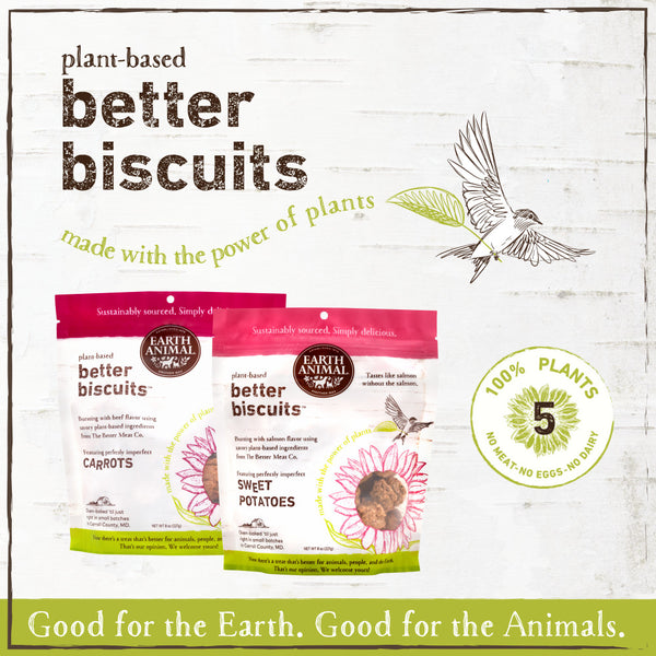 Earth Animal Plant Based Better Biscuits, 8 oz.