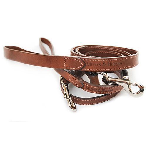 M&H Leather Lead, Tan, 43"